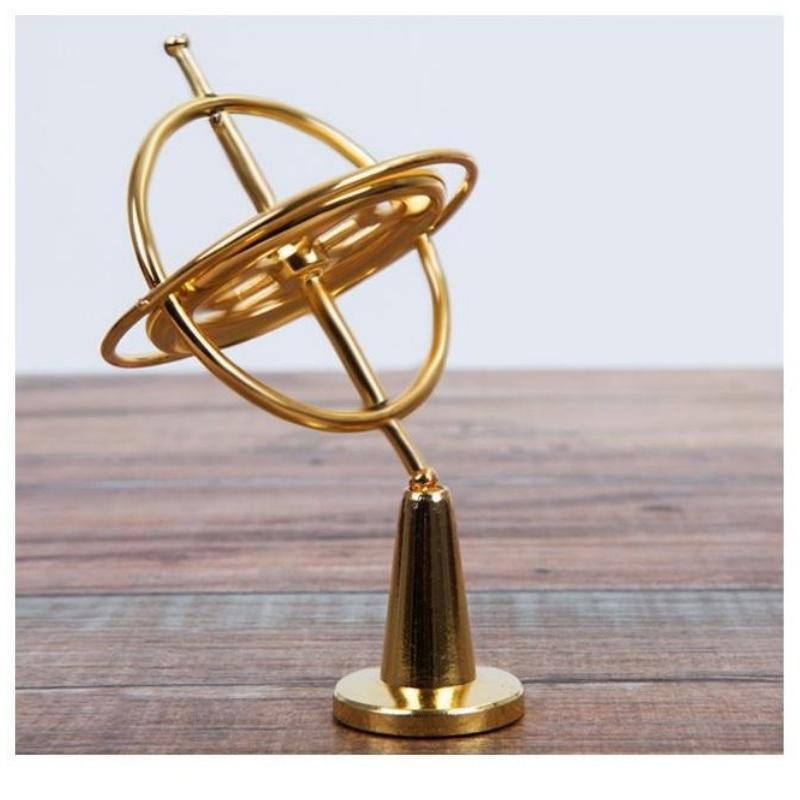 Giroscop Dinamic Angulare pentru Vârf de Deget Jucării pentru Ameliorarea Stresului Giroscop Metalic Creativ Anti Gravitație Experiment Fizic