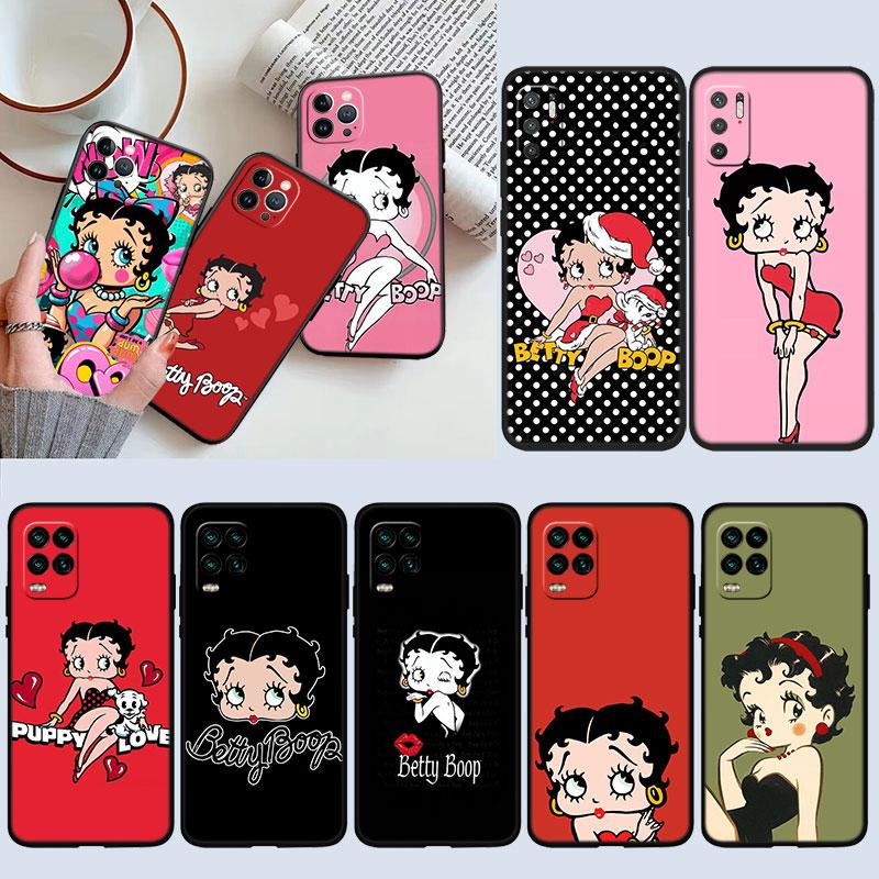TR6 B-Bettys Art B-Boops New High-End Shell Phone Case for Redmi Note 13 14 Pro+ Plus A3 A3X 13X 13C 13R 14S 14C 14R