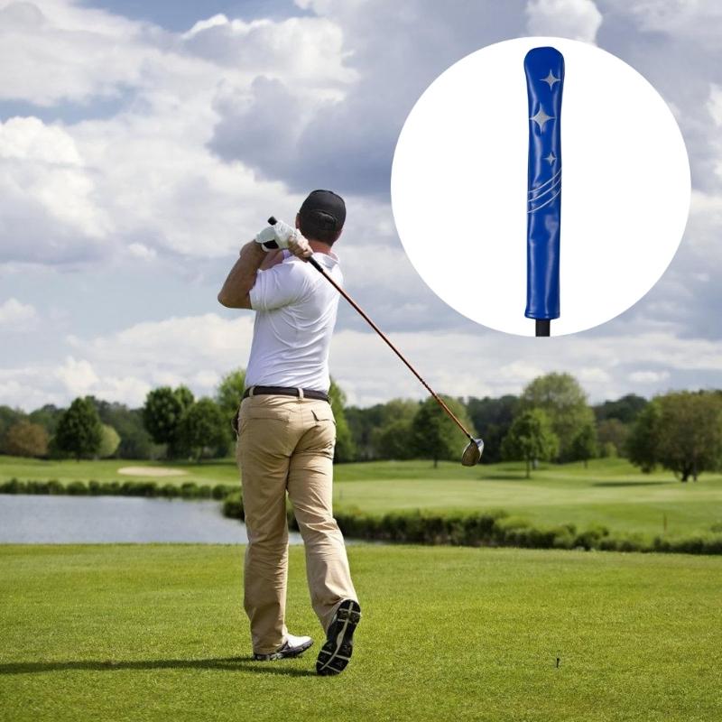 Alignment Stick Cover Star Pattern Rods Holder Case Waterproofs PU Leather Alignment Stick Headcover Easy To Use