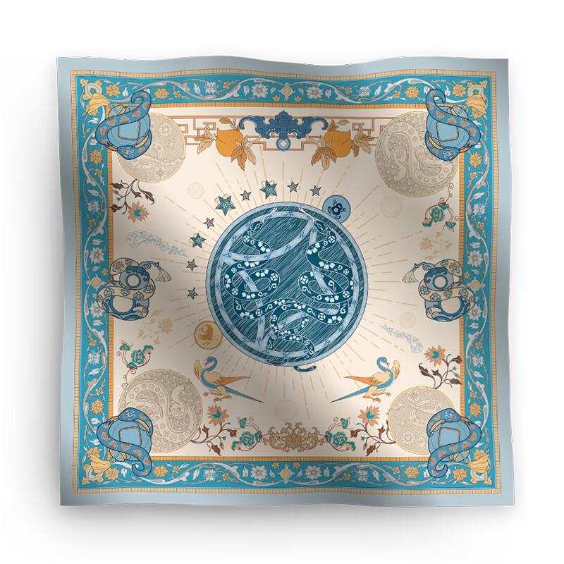 Wanshili Double-Sided Print Square Scarf