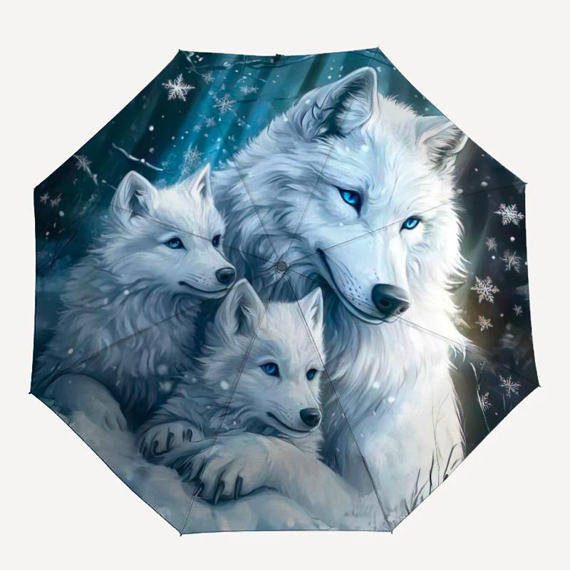1pc animal Umbrella Portable Folding Umbrella Iron Frame Hole Bone Structure Outdoor Home Umbrella