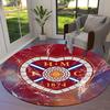 Heart of Midlothian Football Club Round Area Rug,Carpet Rug for Living Room Bedroom Sofa Playroom Decor,Non-slip Floor Mat