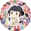 50 Pieces Chibi K-Pop Witch Hunter Group Stickers - Stylish Graffiti Waterproof Decals for Notebooks & Water Bottles