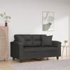 VidaXL Decorative Cushions 2 Pcs Dark Grey 40x40 Cm Microfibre Fabric 349497