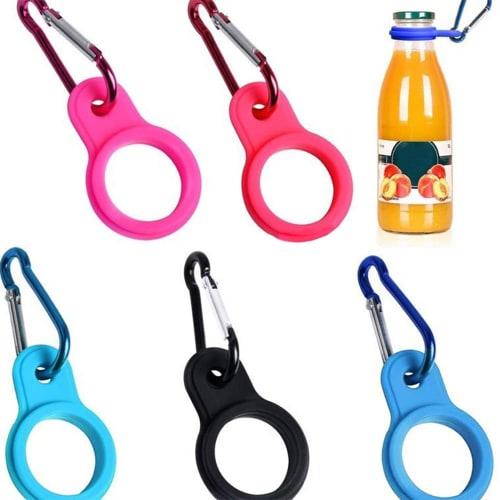 WFGKPXC 5-Piece Portable Water Bottle Holder with Carabiners for Outdoor Camping, Hydration, and Water Bottle Storage