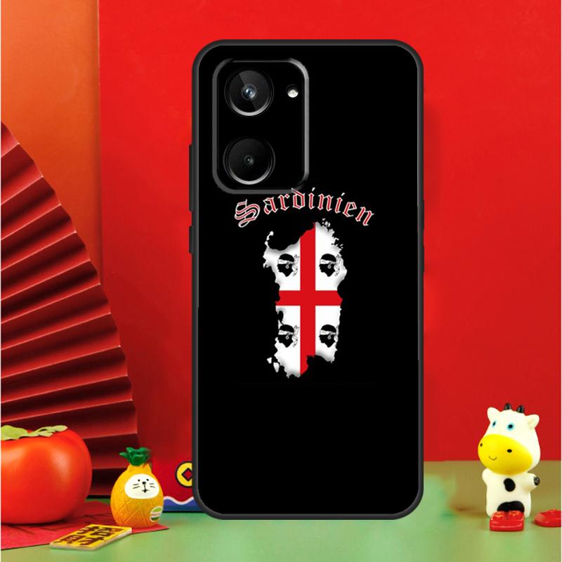 Flag of Sardinia For Realme GT6 GT7 15 Pro 10 11 12 13 14 Pro Plus C65 C67 C63 C61 C55 C51 C53 C35 C75 Case