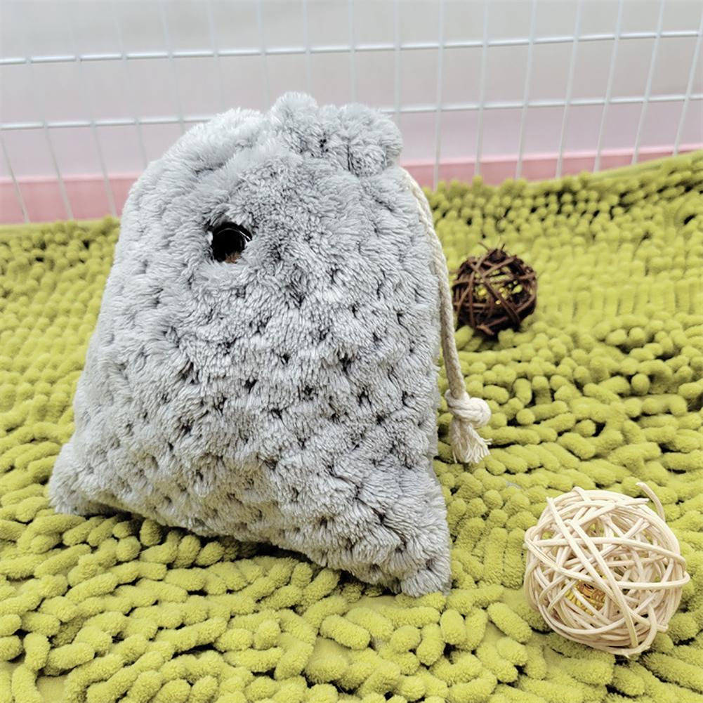 

Mini Portable Carrier Bag Comfortable Breathable Drawstring Design Outing Bag For Hamster Chinchilla 16 x 18 One Size light grey#1