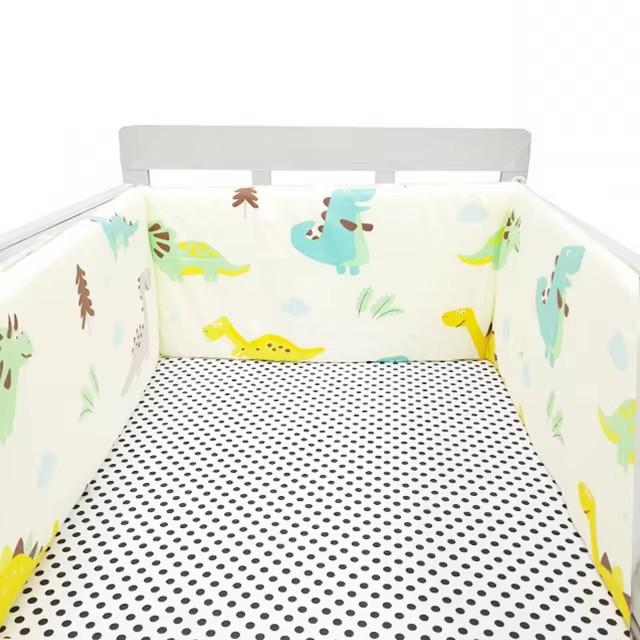 Cross-Border All-Cotton Baby Bed Surround: Removable, Washable, Anti-Collision, Anti-Pinch Guardrail