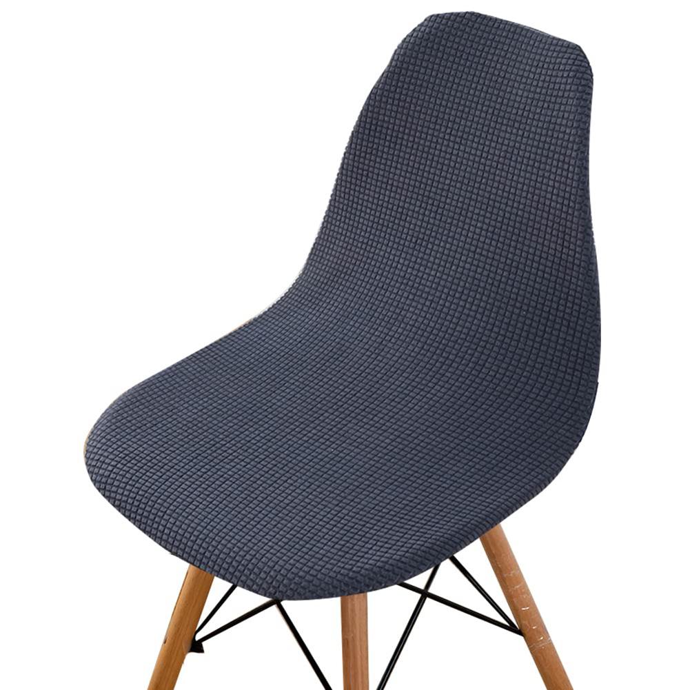 

Chair covers solid color dining chair covers kitchen and living room chair covers without armrests chair Accessories серый