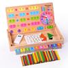 Educational Wooden Building Blocks & Counting Sticks for Early Learning and Kindergarten