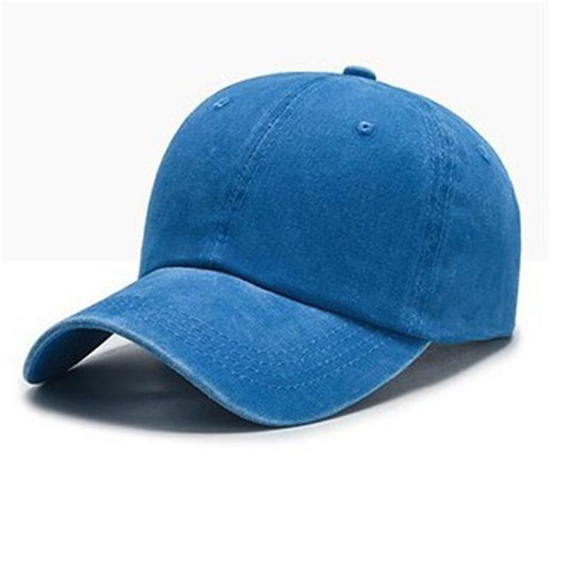 Fashion Bare Board Unisex Washed Retro Curved Brim Sunshade Solid Color Baseball Cap Travel Sunshade Women Tide Hat Hip Hop Cap