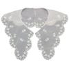 Chiffon Plus Organza Fabric Embroidery False Collar Lace Three-Dimensional Lapel Embroidery Clothing Accessories