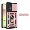 For Motorola G04 Case Moto G54 G84 G04S G24 G54Power Cover Magnetic Ring Holder Armor Phone Case Slide Camera Protect Back Cover