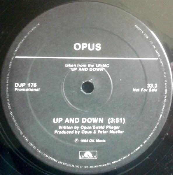 

12inch Record OPUS Up And Down DJP176PROMO Polydor 1984 Canada Rock Used