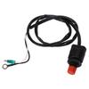 Outboard Engine Flameout Switch 75cm Length High Strength ABS Compact Outboard Safety Stop Switch for T30 T15 6B4 HP