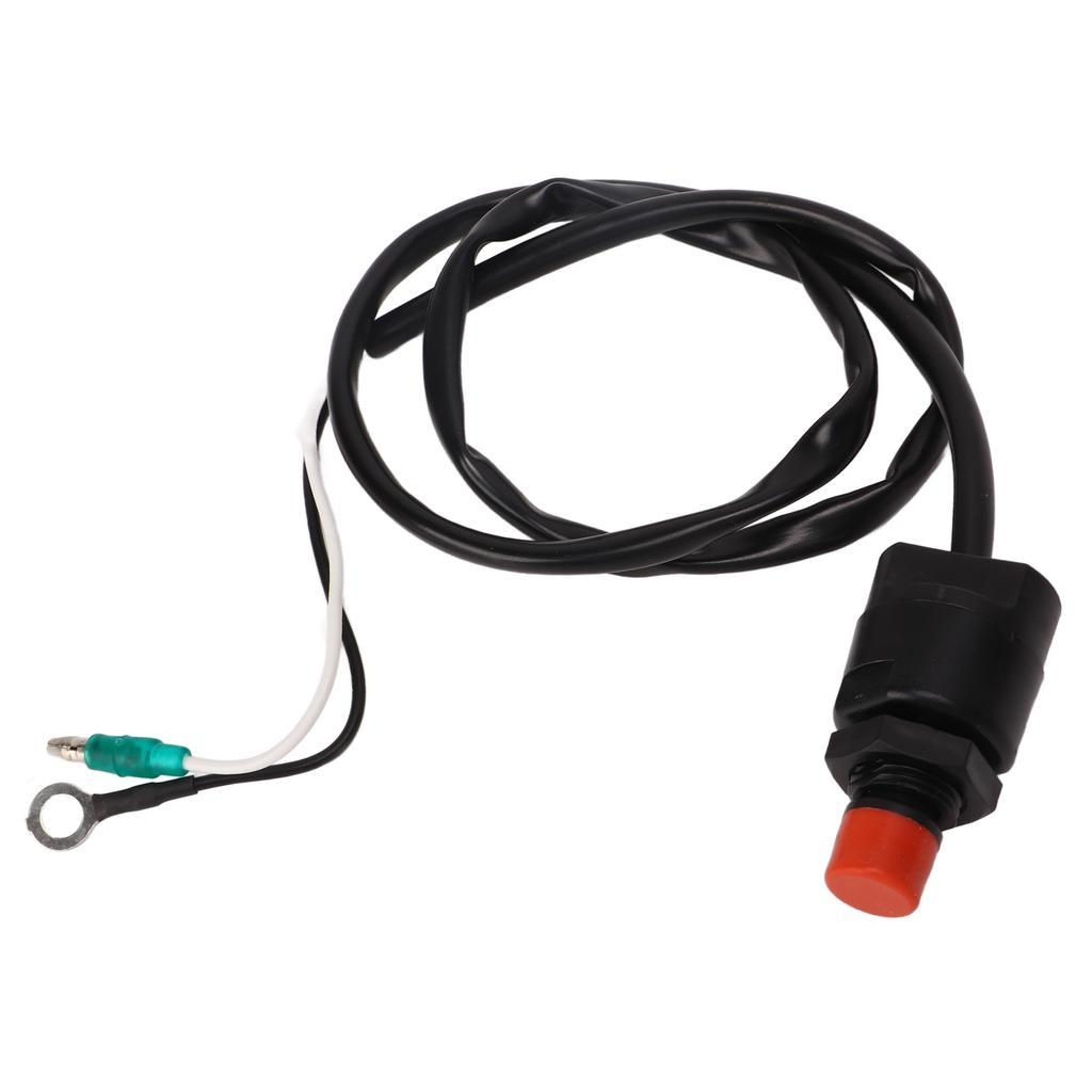 Outboard Engine Flameout Switch 75cm Length High Strength ABS Compact Outboard Safety Stop Switch for T30 T15 6B4 HP