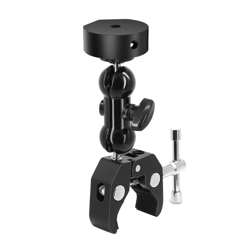 Secure No Drilling Poles Mount Bracket Double Adjustable Ball Joints For Mini Satellite AntennasOn Boats Car Rooftop