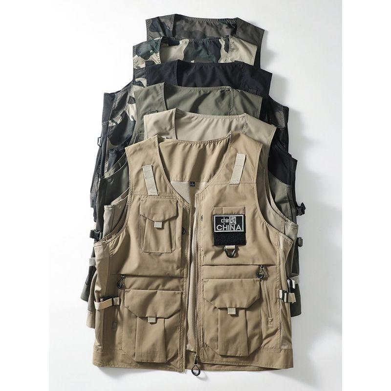 Fishing Vest Men's Lian Hang Outdoor Mountaineering Camping Function Luya Multi-Functional Tactical Vest Cargo Photography Vest