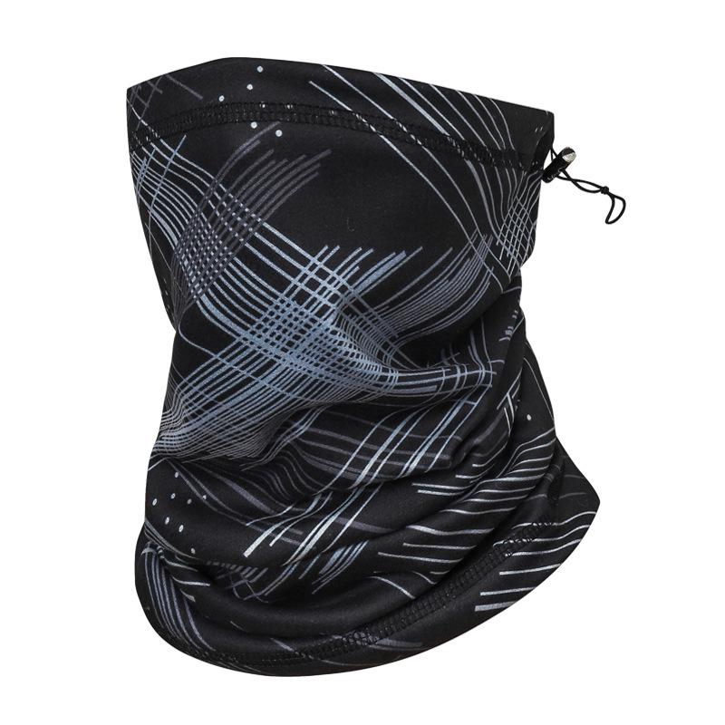 Men's Winter Cycling Face Mask: Plus Velvet Warm Ski Neck Gaiter and Magic Headband