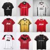Manchester United Classic Retro Multi-Season Manchester United Home And Away Jersey Sports Short-Sleeved T-Shirt Champions League Football Jersey