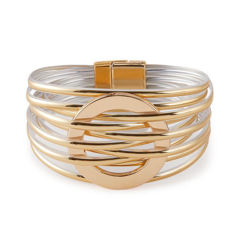 

Circle PU Leather Bracelet for Women Multilayer Wrap Party Jewelry Accessories