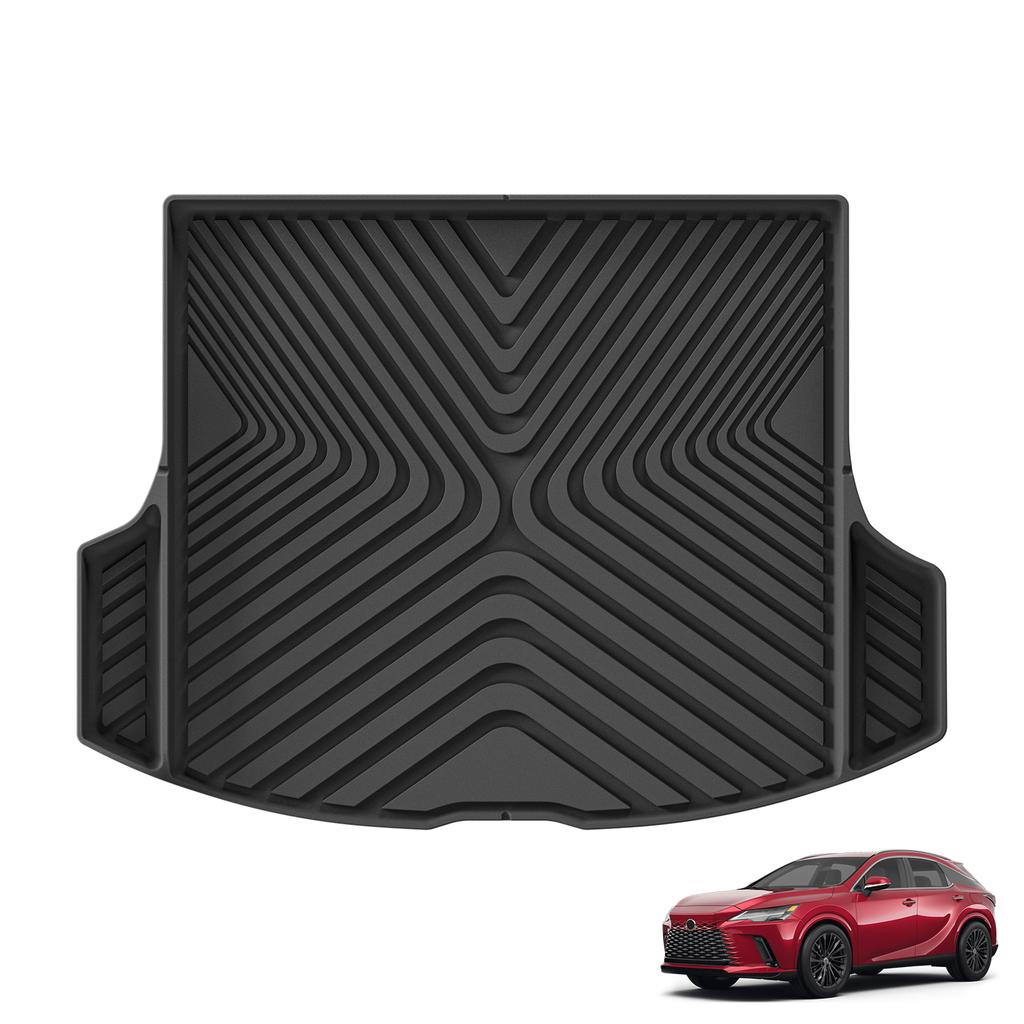 Smabee Right Drive for Lexus RX 2022-2025 RX350 RX350h RX500h Car Floor Mats Trunk Pad TPE 3D Foot Pad Cargo Liner All Weather