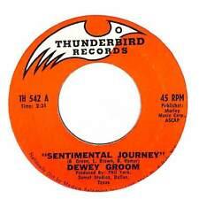 

7inch Record DEWEY GROOM Sentimental Journey TH542 Thunderbird Rec US CountryFolk Used