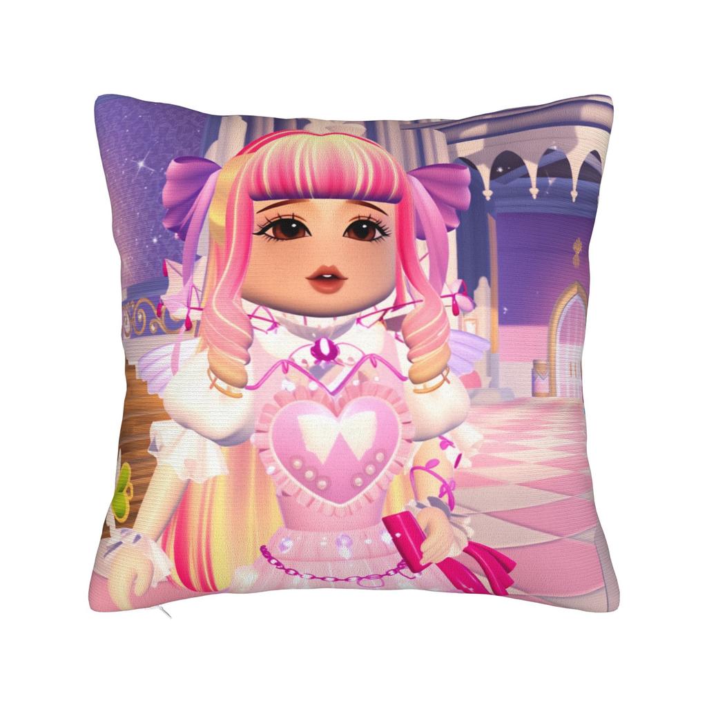 Girls Game Royale High Pillow Case Cute Funny Pillow Cover Comfy Pillowcases For Sofa Couch Bed Living Room
