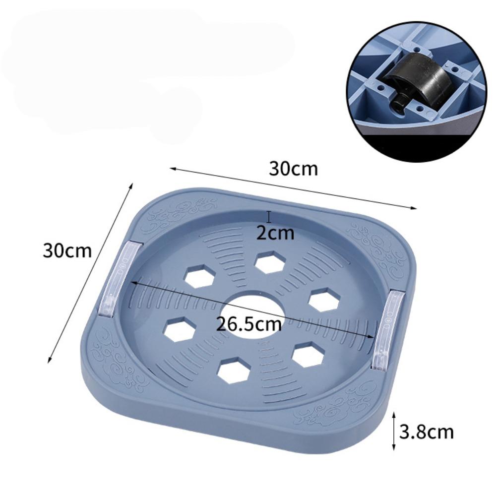 

Multifunctional Movable Gas Tank Bracket with Wheels Heavy Duty Flower Pot Stand Tray Square Plastic Gas Cylinder Base