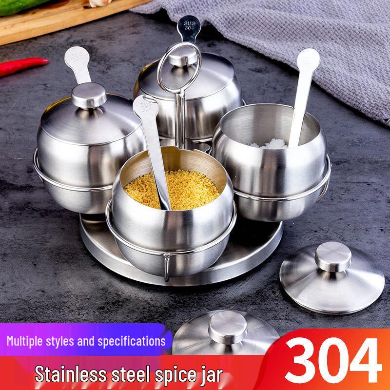 Riyue Xingchen 304 Stainless Steel Seasoning Jar Set