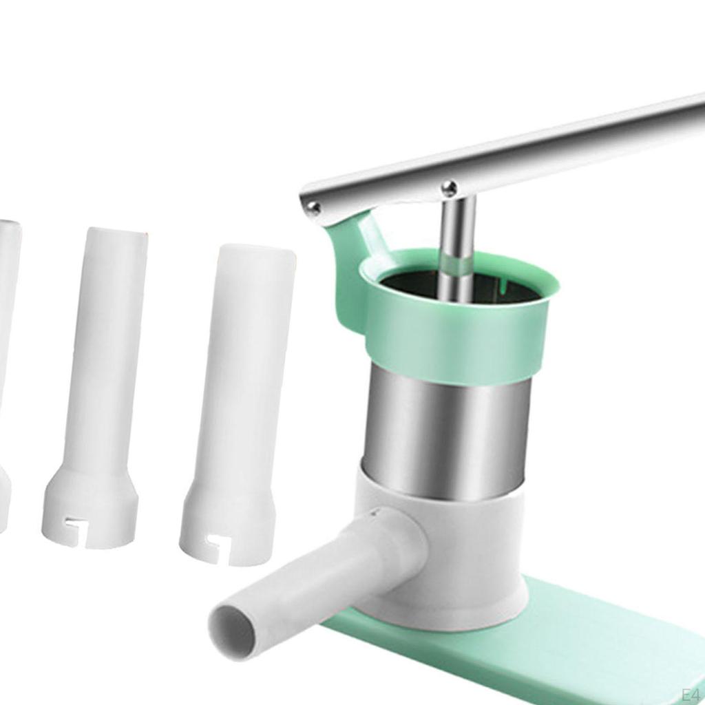 Sausage Stuffer Maker with 4 Stuffing Tubes Meat Filling Tools for