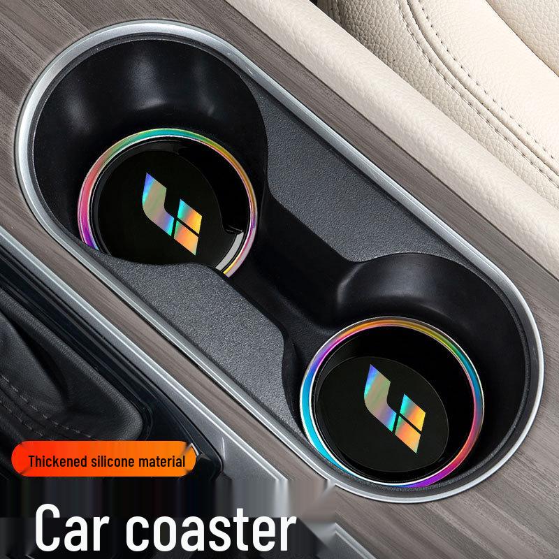Compatible with Li Auto Models - Seven-Color Interior Silicone Cup Coaster