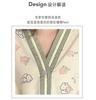 Thin Pajamas Girl Spring and Summer Cute Cartoon Print Short-sleeved Trousers Set Wrinkled Texture Breathable Loungewear