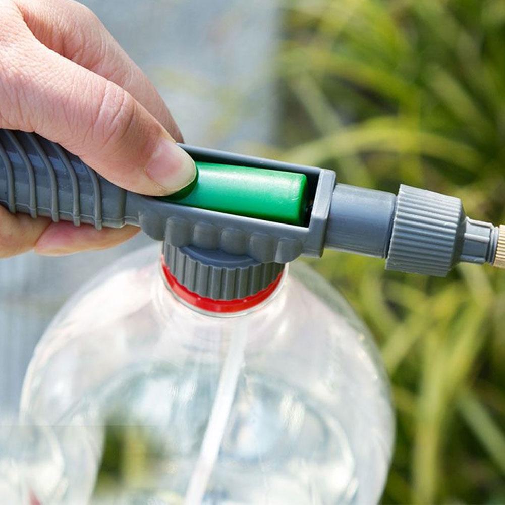 Manual Sprayer Adjustable High Pressure Air Pump Nozzle Drink Bottle Spray Head Garden Watering Supplies Irrigation Sprinkler Garden Tool