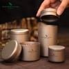 Portable Titanium Tea Canister Puer Loose Leaf Storage Mini Travel Box 35ml 80ml 120ml 200ml
