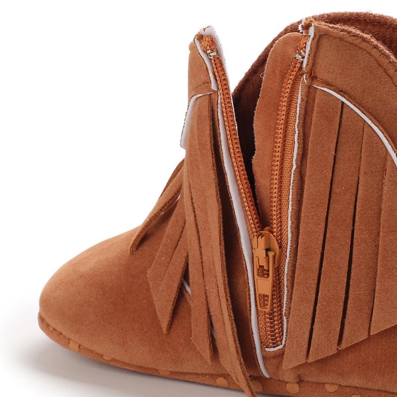 Stylish Tassel Baby Boots for Girls (0-1 Year)