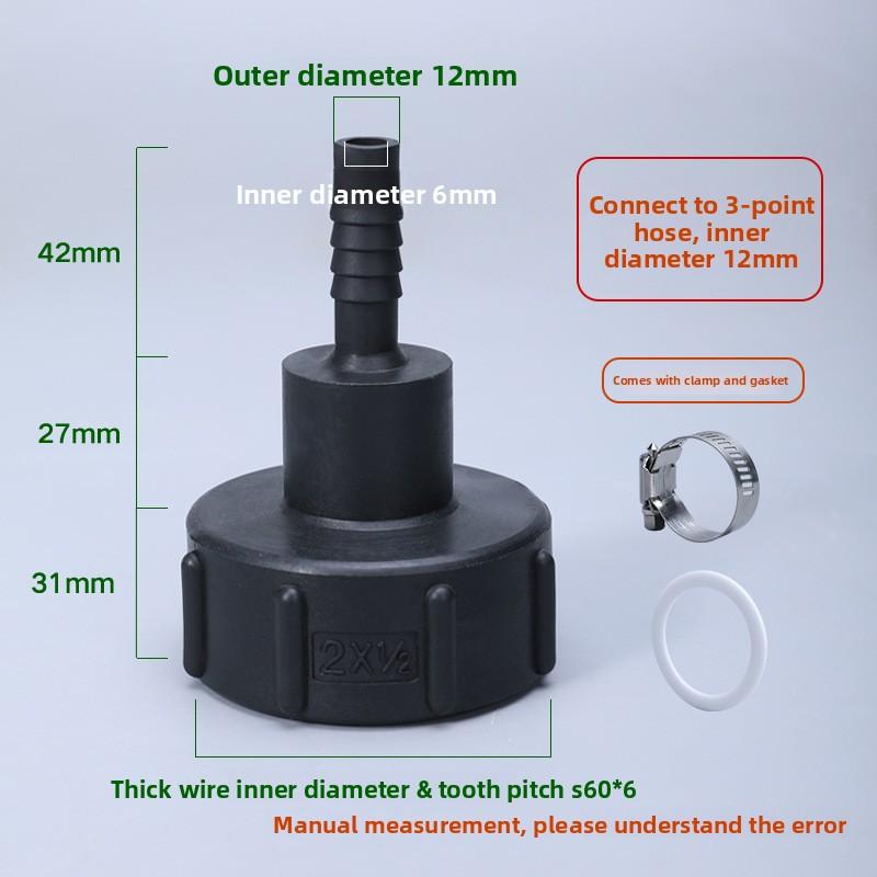 

Адаптер для бака IBC 1000 л, 60 мм, крупная резьба, соединитель для крана, фитинг для бака с водой для домашнего сада, сливные соединения 1 шт.