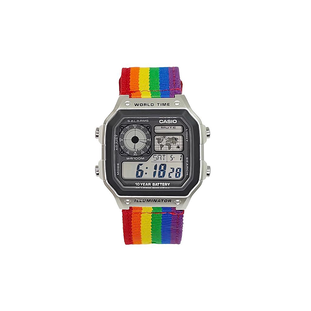 CASIO Unisex YOUTH Black Watch AE-1200WH-1A(Watch3--)