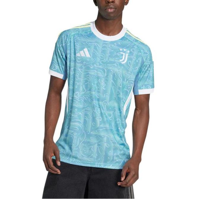 Adidas Juventus 25/26 Season Away Fan Version Short Sleeve Football Shirt Men Tops JJ4323