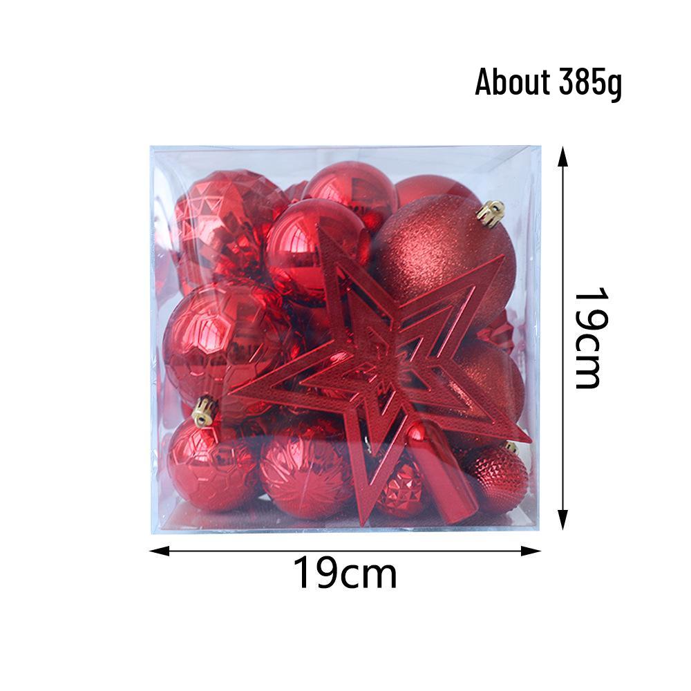 Christmas Tree Ornament Set: Nine Painted Macaron Candy Color Irregular Balls