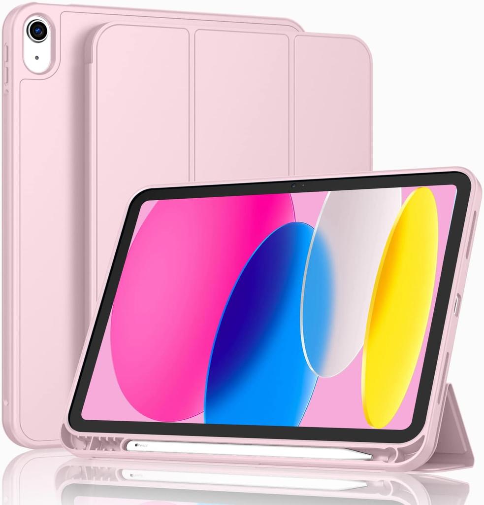 Case for IPad (A16) 11 Inch 2025/iPad 10th Generation 10.9 Inch 2022, Slim Trifold Stand Protective Cover with Pencil Holder