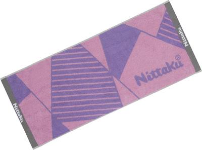 Nittaku Table Tennis Polygon Mid Towel, Towel, Pink, NL-9289