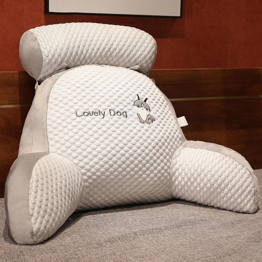 Reading Pillow Comfortable Large Lumbar Support Backrest Cushion Detachable Soft Throw Pillow for Chair Bed Sofa Office Reading