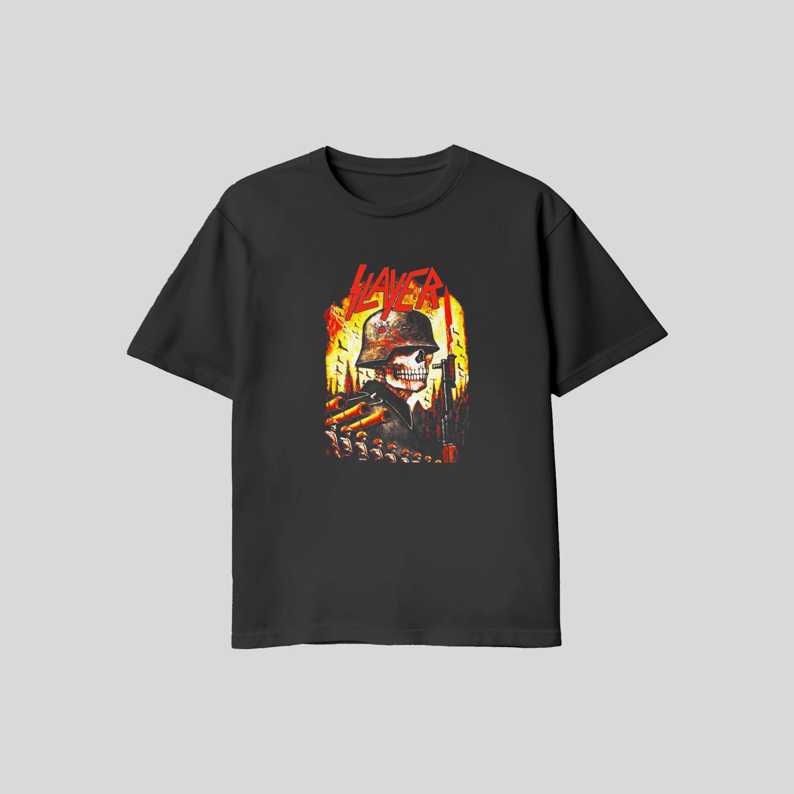 Unisex Adult Casual Graphic Slayer Dead Soldier Tom Araya Kerry Kin... L