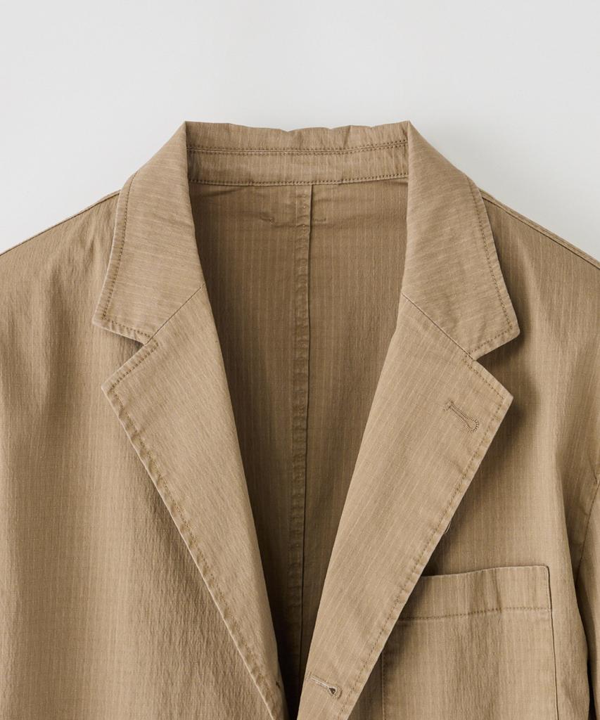 Stco Diems Garment Washed Ripstop Blazer_Beige (Oversized)_Djaxa64Osd