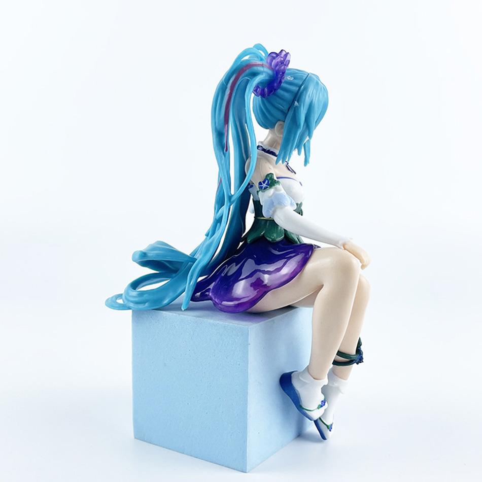 FuRyu Flower Fairy Hatsune Miku Future Immortal Fairy Morning Glory Instant Noodles and Scenery Products Model Toys Girl Gift
