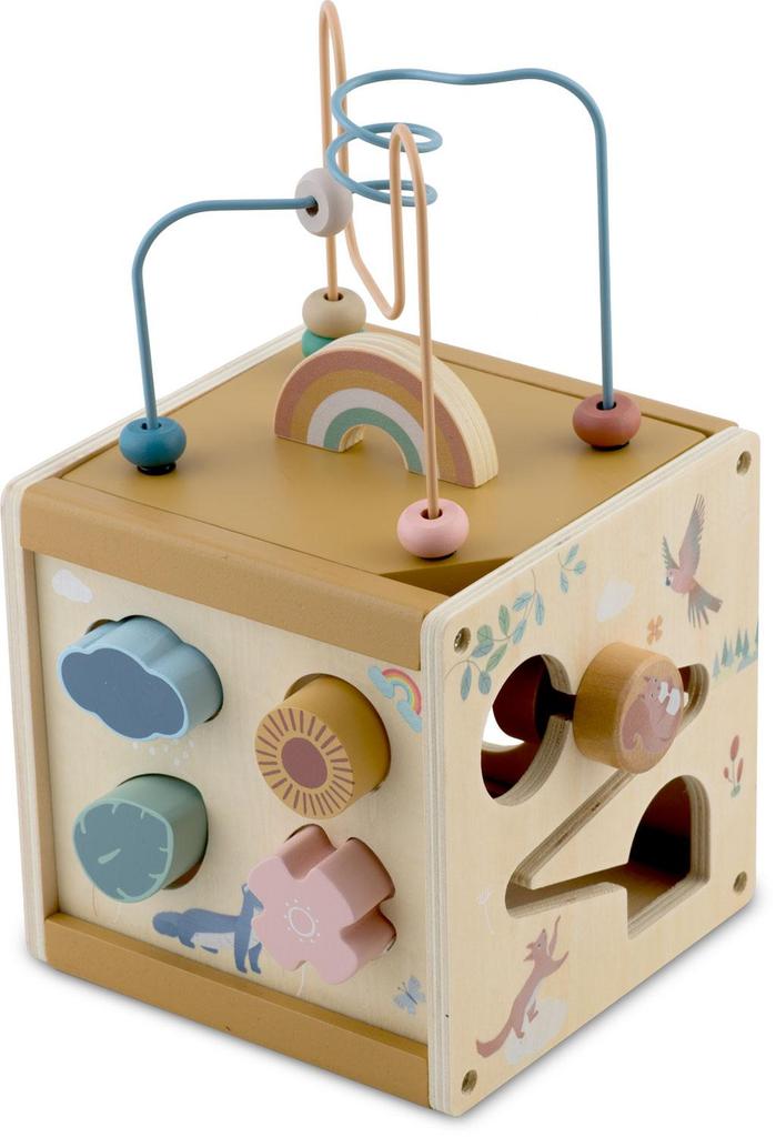 Wooden Sensory Toy Cube Nk-861 Nukido