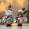 Christmas Plush Doll Hanging Ornament Mini Colorful Cloth Santa Claus Snowman Deer Foam Doll Plushies Christmas Tree Pendant Christmas Party CDN