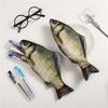 Creative Funny Crucian Carp Shape Pencil Bag Douyin Same Personality Funny Change Korean Version Simulation Crucian Carp Station