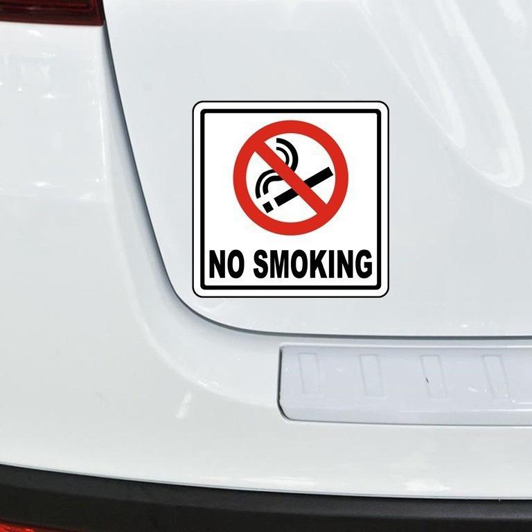 

Красочная 14x14см Предупреждающая забавная наклейка на автомобиль Не курить